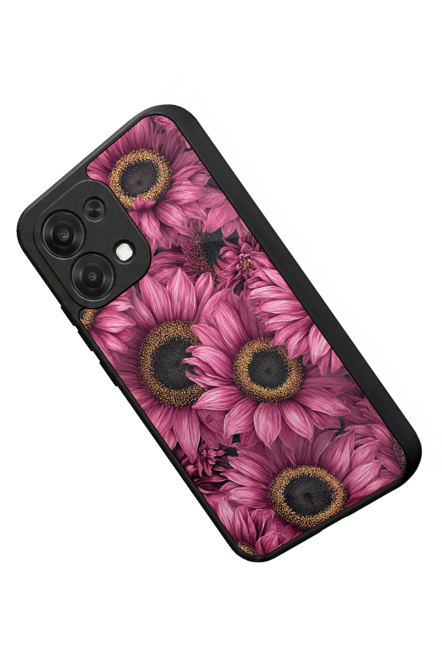 Oppo A6 Pro Uyumlu Cicek Tasarımlı Glossy Premium Kılıf