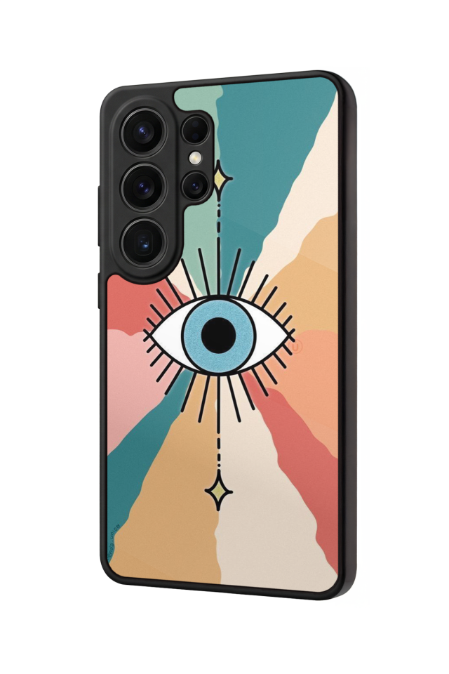 Samsung Galaxy S26 Ultra Uyumlu Göz Tasarımlı Glossy Premium Kılıf