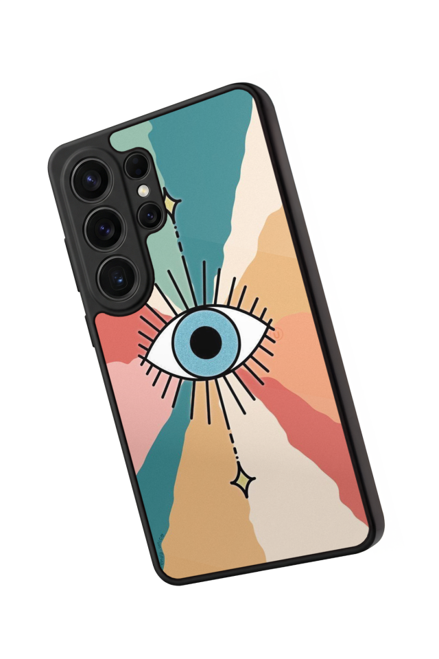 Samsung Galaxy S26 Ultra Uyumlu Göz Tasarımlı Glossy Premium Kılıf