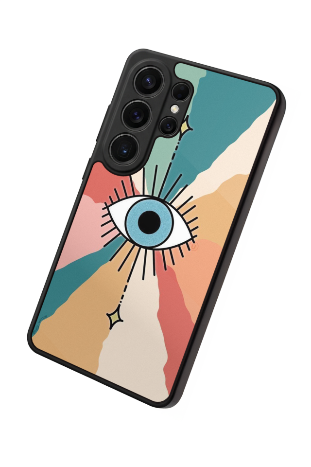 Samsung Galaxy S26 Ultra Uyumlu Göz Tasarımlı Glossy Premium Kılıf