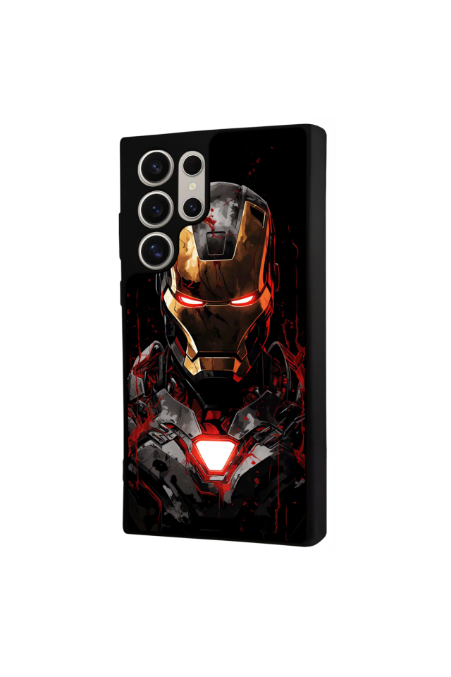 Samsung Galaxy S23 Ultra Uyumlu  Iron Man ( Demir Adam ) Tasarımlı Glossy Premium Kılıf