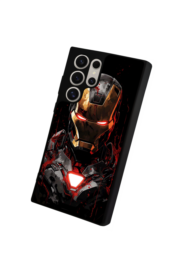 Samsung Galaxy S23 Ultra Uyumlu  Iron Man ( Demir Adam ) Tasarımlı Glossy Premium Kılıf