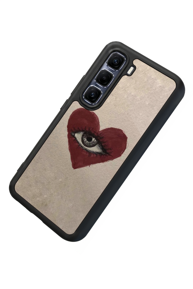 Infinix Hot 60 Pro Plus Uyumlu Kalp Love Tasarımlı Glossy Premium Kılıf