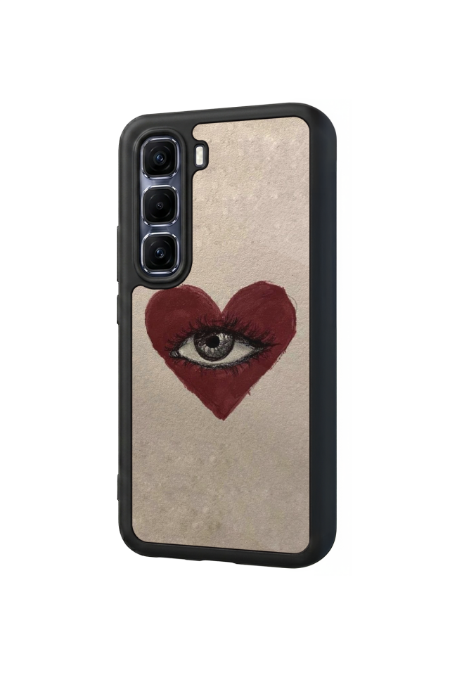 Infinix Hot 60 Pro Plus Uyumlu Kalp Love Tasarımlı Glossy Premium Kılıf