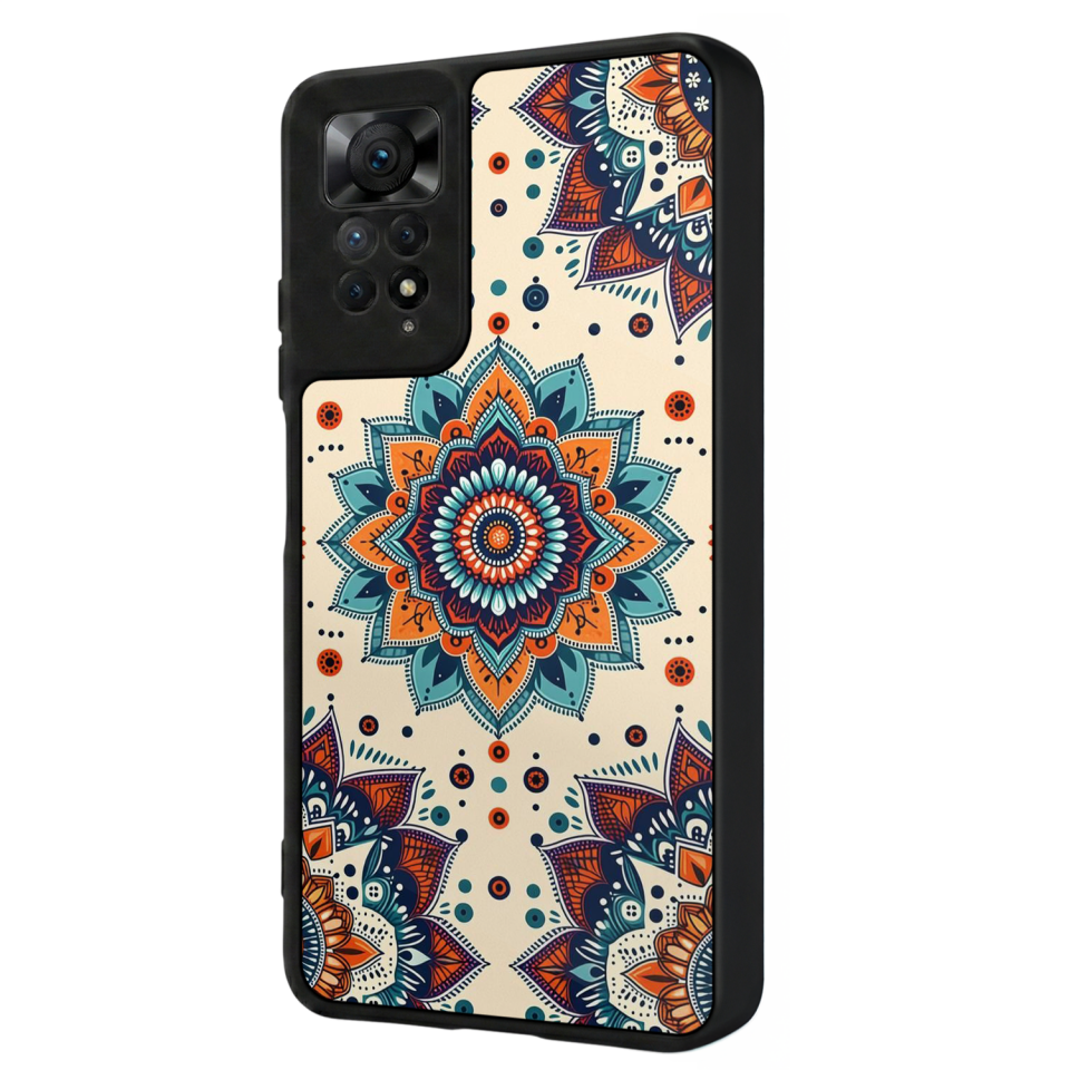 Xiaomi Redmi Note 12 Pro Uyumlu Mandala Tasarımlı Glossy Premium Kılıf