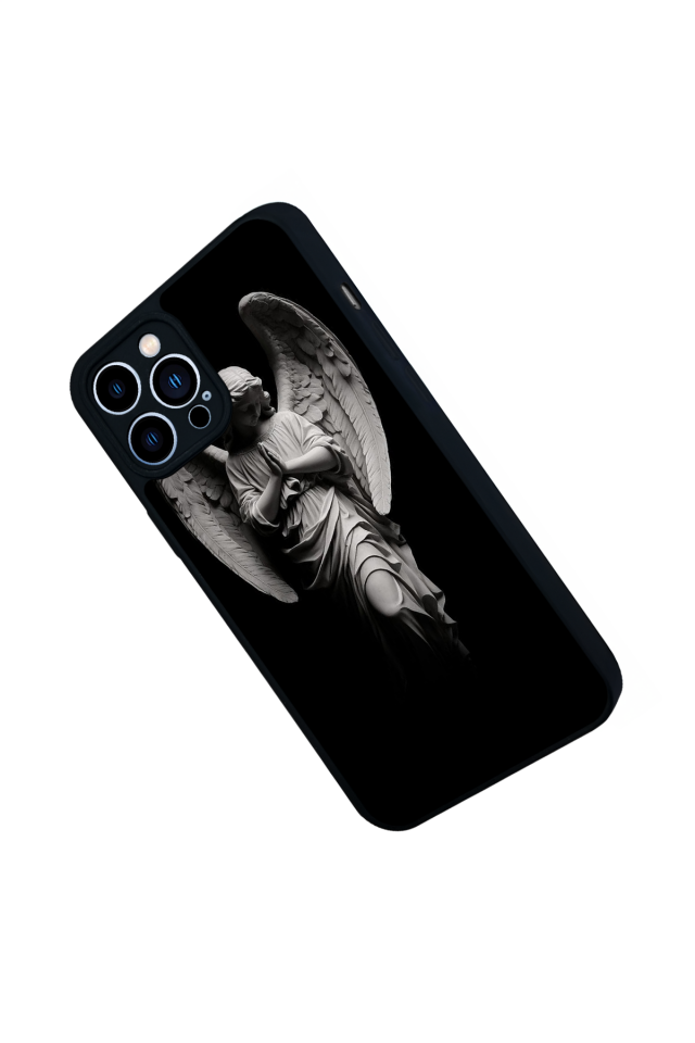 iPhone 12 Pro Max Uyumlu Melek Tasarımlı Glossy Premium Kılıf