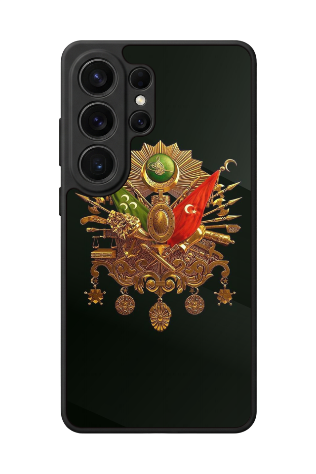 Samsung Galaxy S26 Ultra Uyumlu Osmanli Tugrasi Tasarımlı Glossy Premium Kılıf