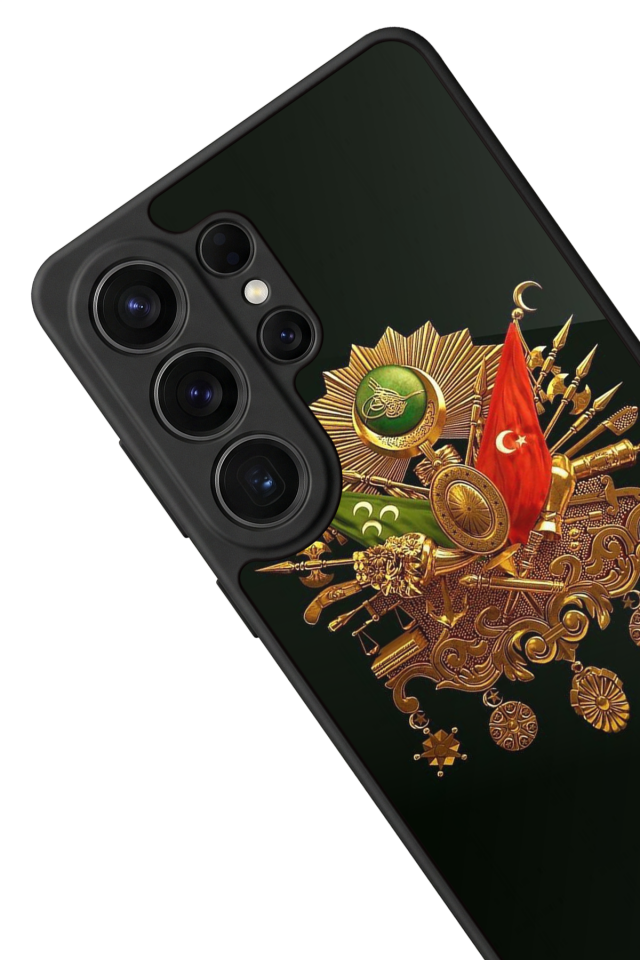 Samsung Galaxy S26 Ultra Uyumlu Osmanli Tugrasi Tasarımlı Glossy Premium Kılıf