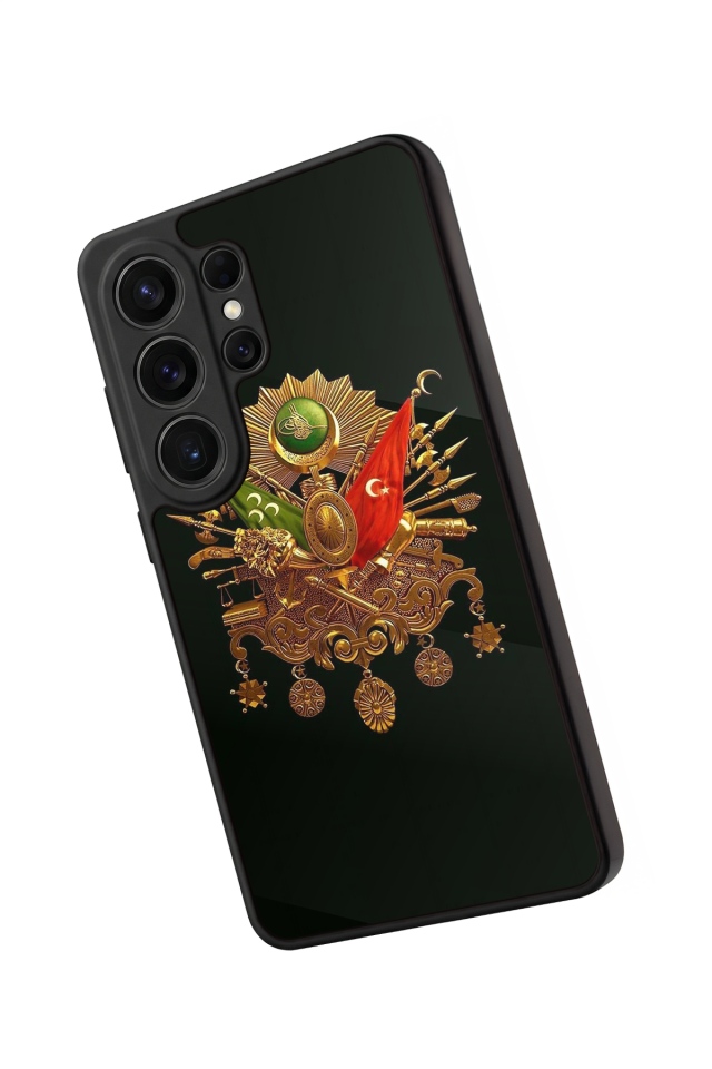 Samsung Galaxy S26 Ultra Uyumlu Osmanli Tugrasi Tasarımlı Glossy Premium Kılıf