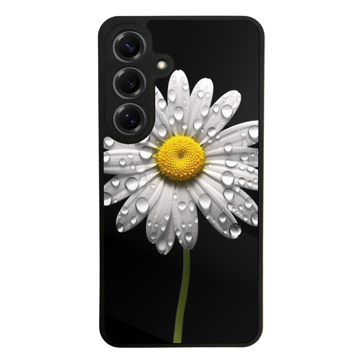 Samsung Galaxy S25 Uyumlu Papatya Tasarımlı Glossy Premium Kılıf