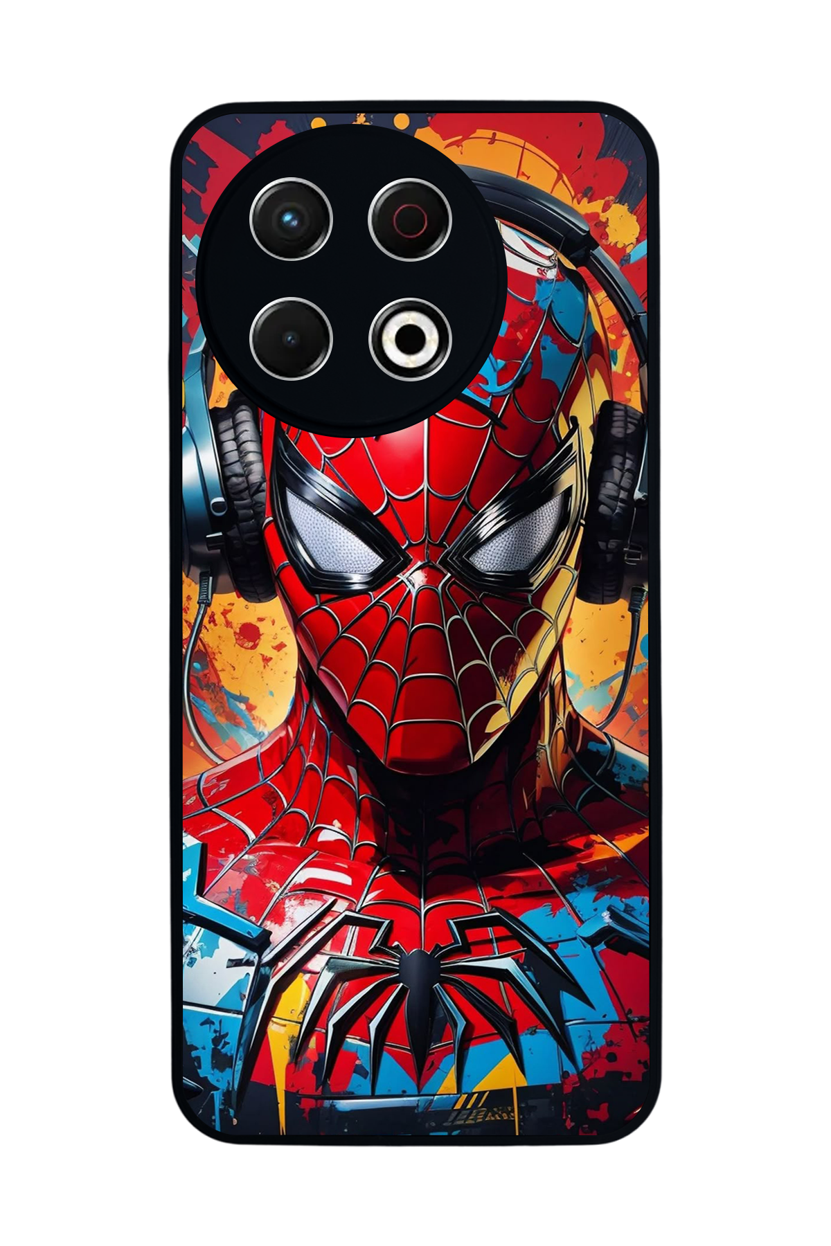Tecno Spark 30 Pro Uyumlu Spider Man ( Örümcek Adam ) Tasarımlı Glossy Premium Kılıf