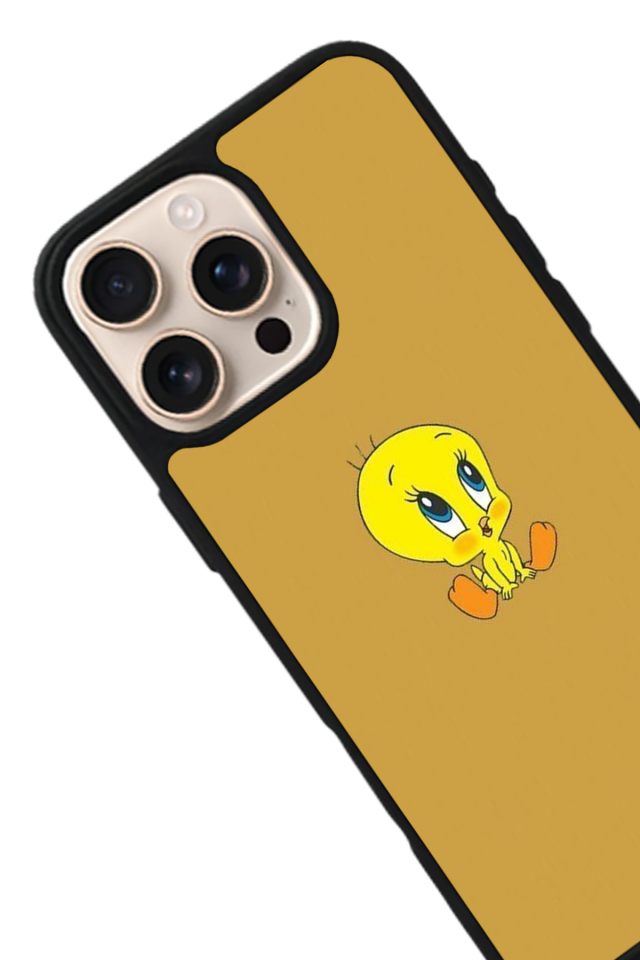 iPhone 16 Pro Max Uyumlu Tweety Tasarımlı Glossy Premium Kılıf