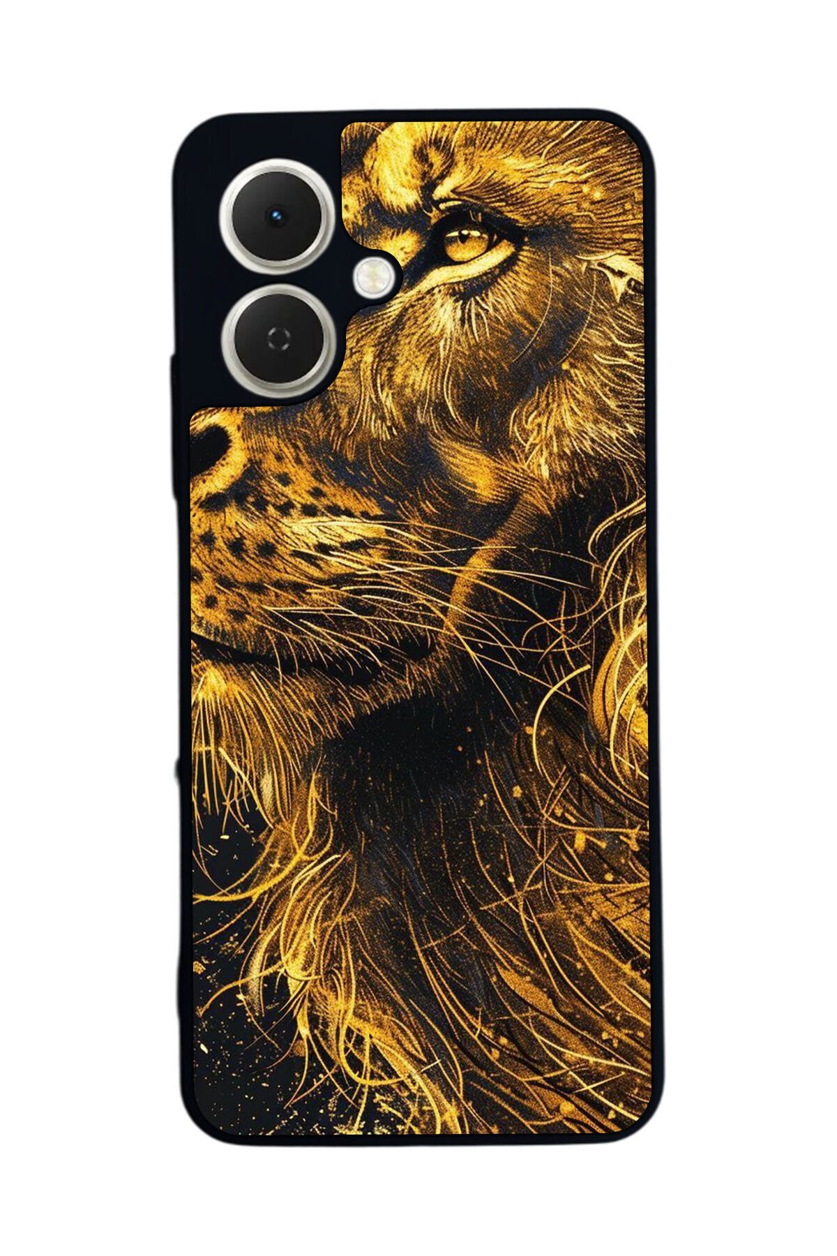 Tecno Spark GO 2 Uyumlu Aslan Tasarımlı Glossy Premium Kılıf