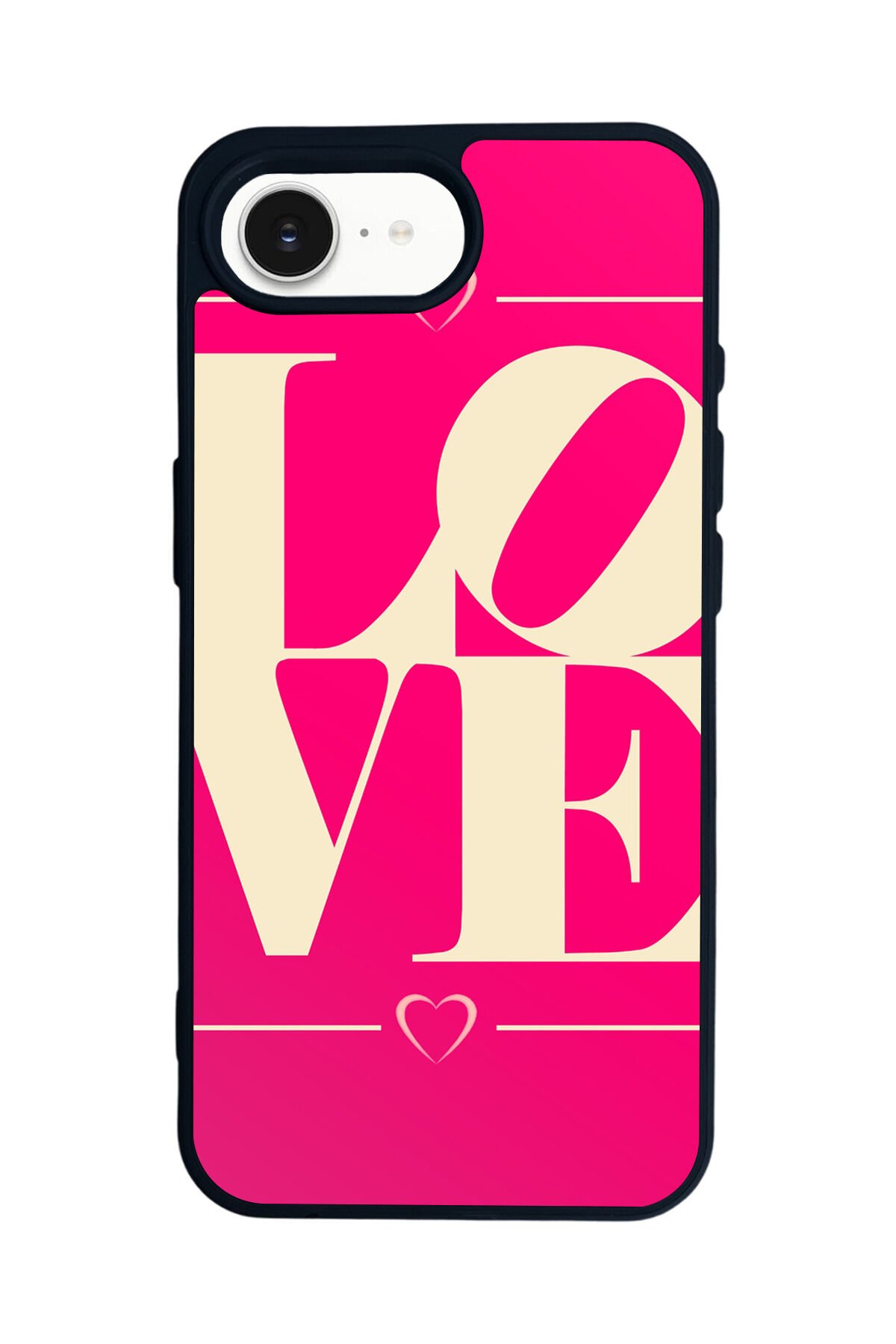 iPhone 16E Uyumlu Love Tasarımlı Glossy Premium Kılıf