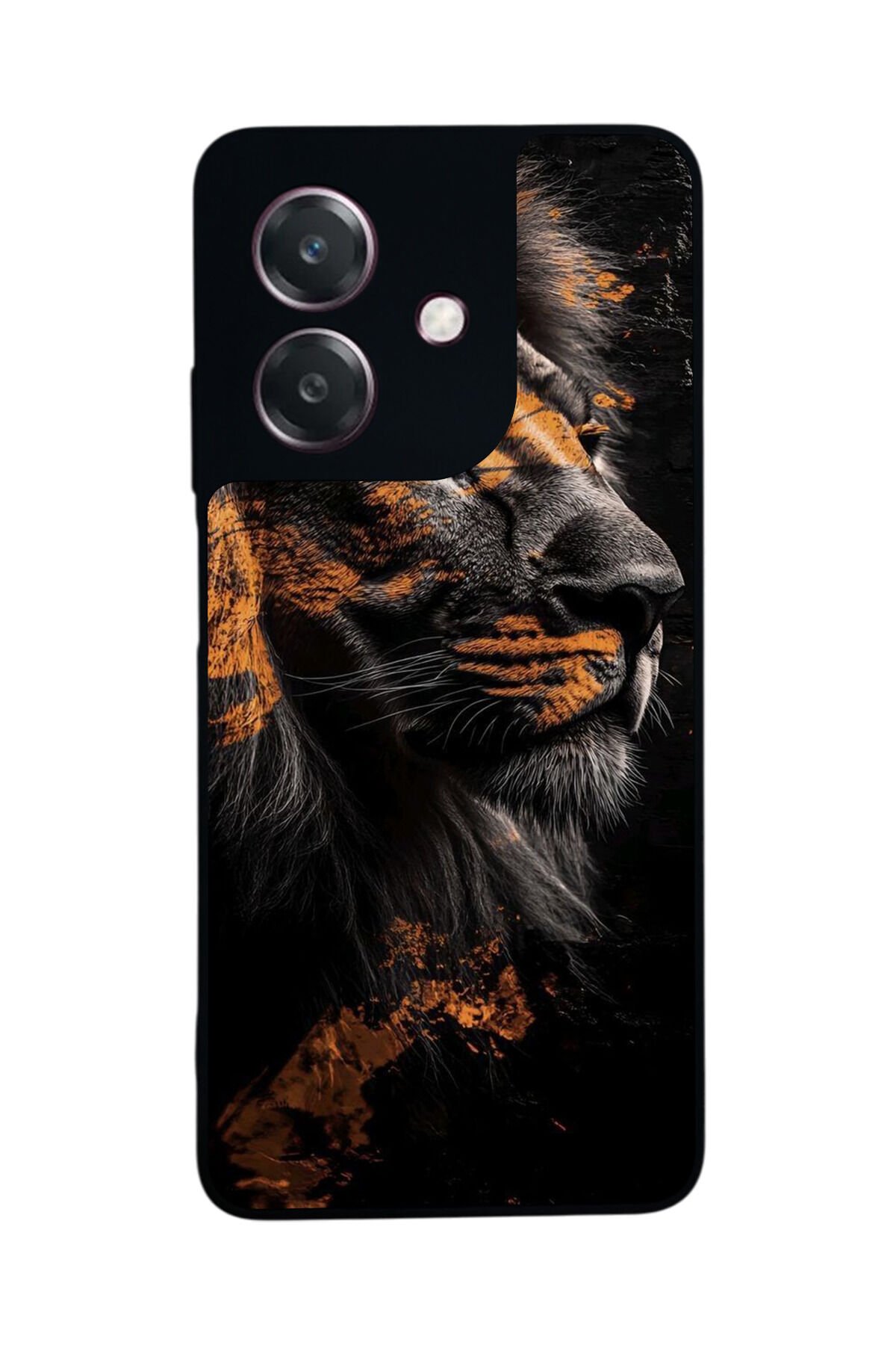 Oppo A3 5G Uyumlu Aslan Tasarımlı Glossy Premium Kılıf