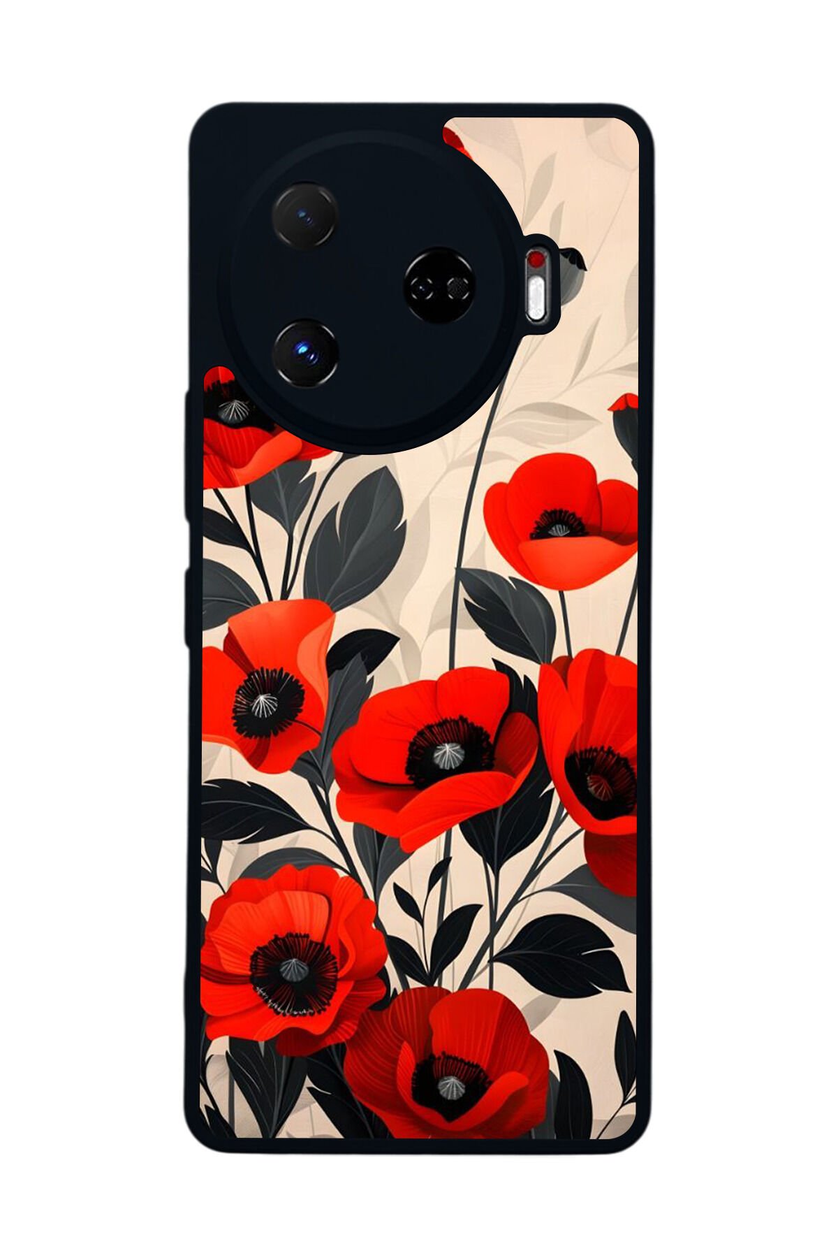 Tecno Camon 30 Pro Uyumlu Floral Tasarımlı Glossy Premium Kılıf