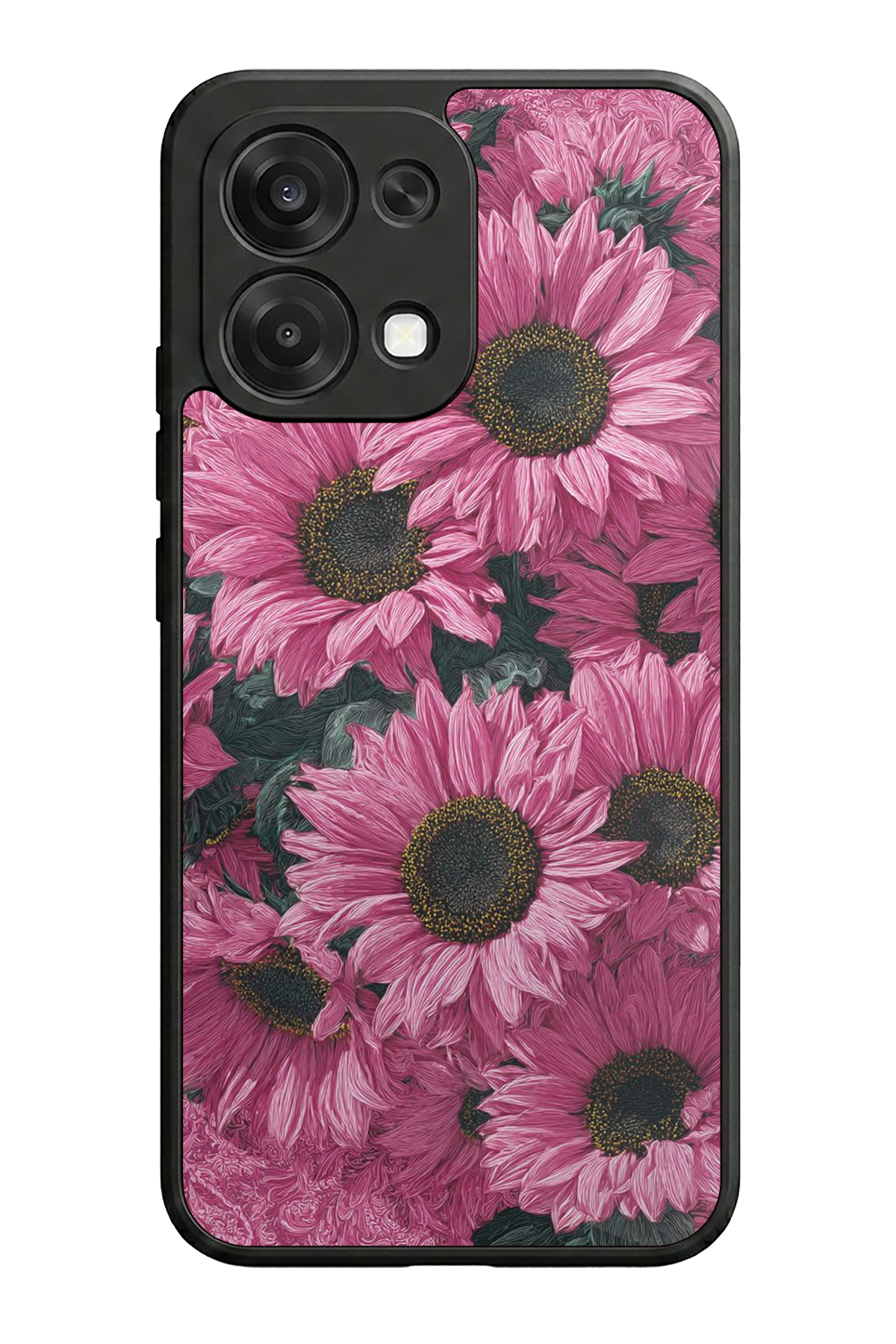 Oppo A6 Pro Uyumlu Cicek Tasarımlı Glossy Premium Kılıf