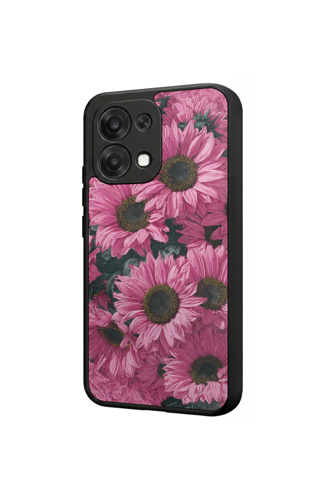 Oppo A6 Pro Uyumlu Cicek Tasarımlı Glossy Premium Kılıf