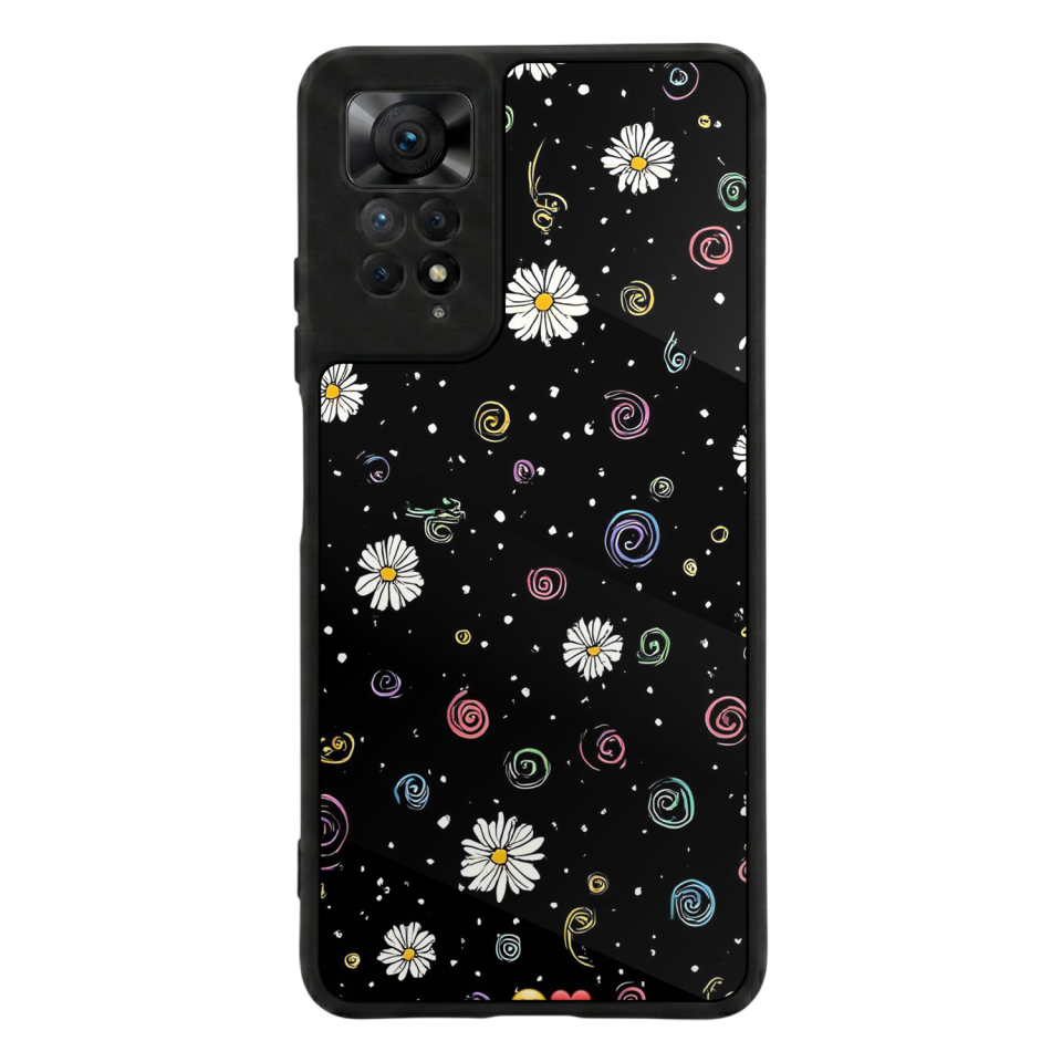 Xiaomi Redmi Note 11 Pro Uyumlu Floral Tasarımlı Glossy Premium Kılıf