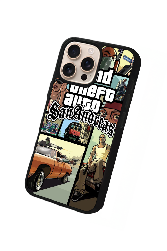 iPhone 14 Pro Uyumlu GTA Tasarımlı Glossy Premium Kılıf