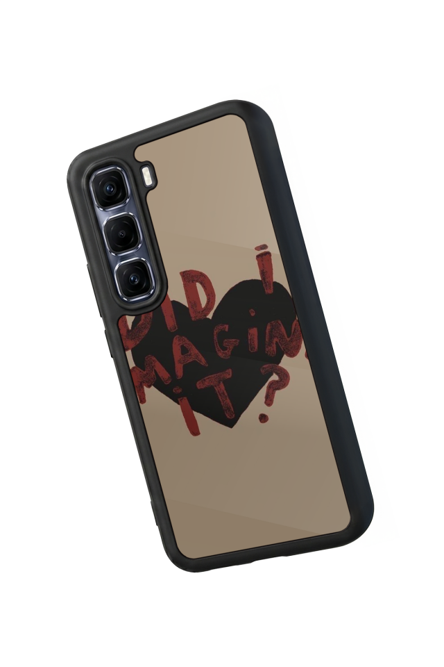 Infinix Hot 60 Pro Plus Uyumlu Kalp Love Tasarımlı Glossy Premium Kılıf