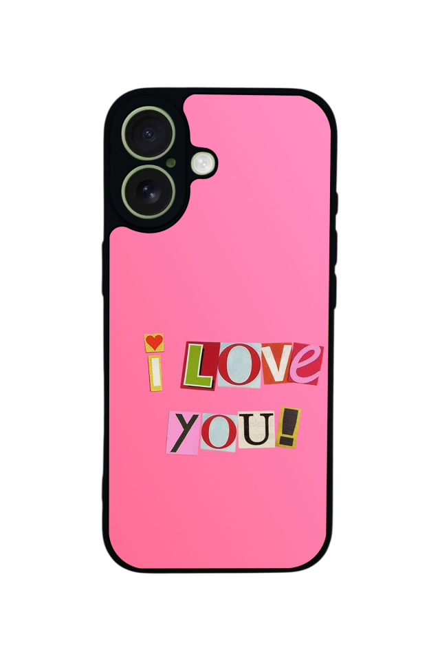 iPhone 17 Uyumlu Kalp Love Tasarımlı Glossy Premium Kılıf