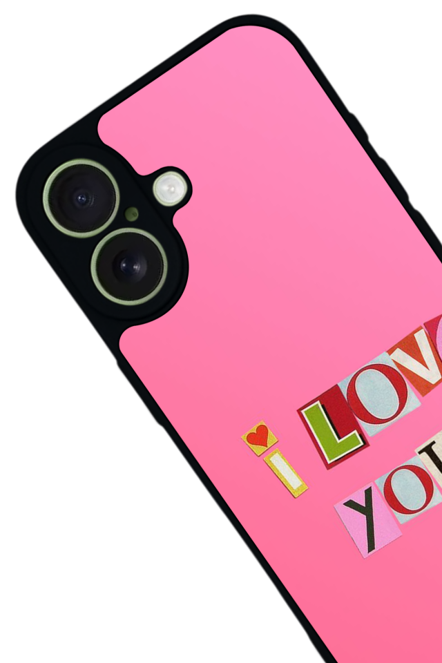 iPhone 17 Uyumlu Kalp Love Tasarımlı Glossy Premium Kılıf