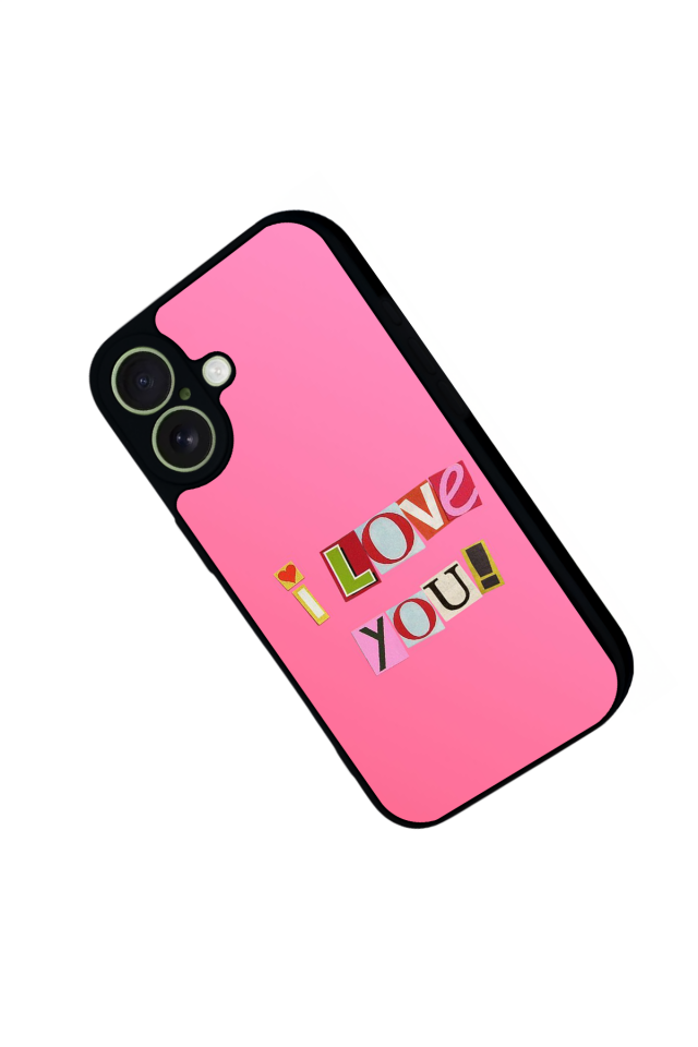 iPhone 17 Uyumlu Kalp Love Tasarımlı Glossy Premium Kılıf