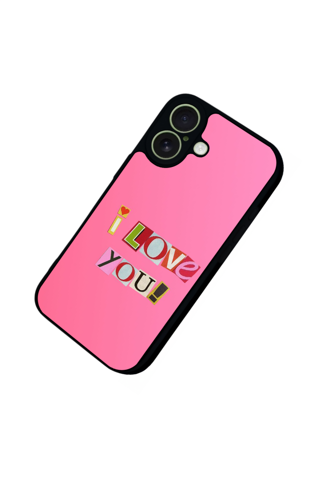iPhone 17 Uyumlu Kalp Love Tasarımlı Glossy Premium Kılıf
