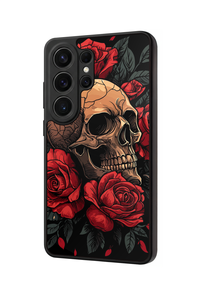 Samsung Galaxy S26 Ultra Uyumlu KuruKafa Tasarımlı Glossy Premium Kılıf