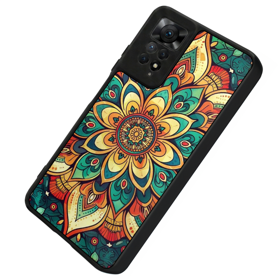 Xiaomi Redmi Note 12 Pro Uyumlu Mandaal Tasarımlı Glossy Premium Kılıf
