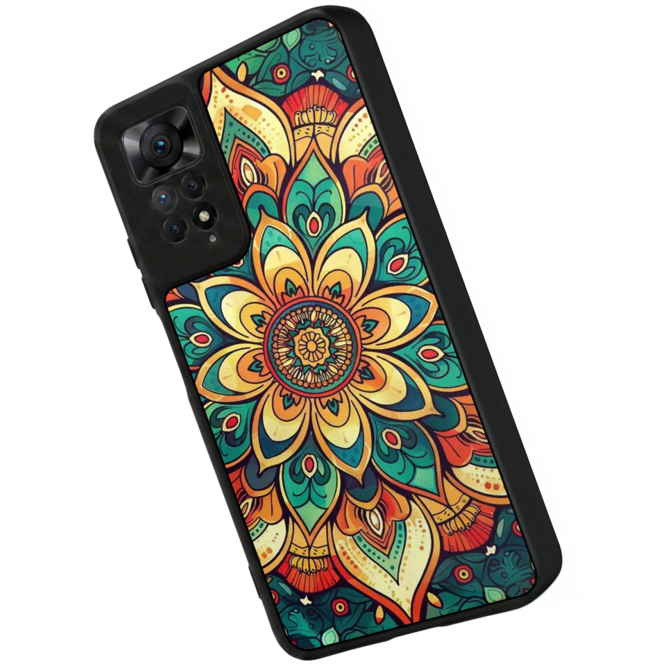 Xiaomi Redmi Note 12 Pro Uyumlu Mandaal Tasarımlı Glossy Premium Kılıf