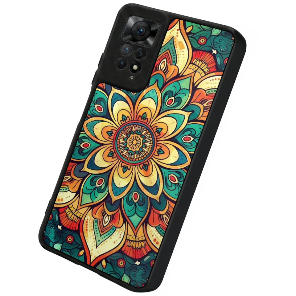 Xiaomi Redmi Note 12 Pro Uyumlu Mandaal Tasarımlı Glossy Premium Kılıf