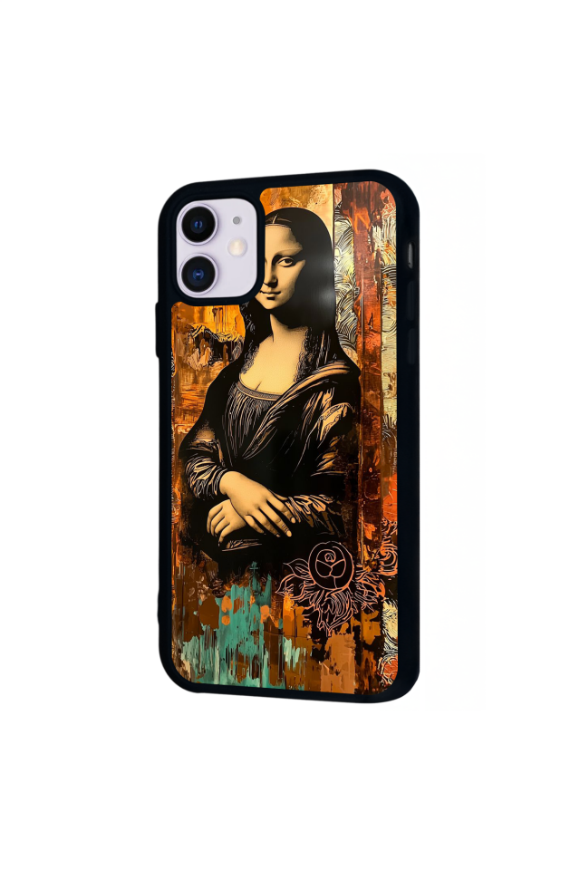 iPhone 11 Uyumlu Monalisa Tasarımlı Glossy Premium Kılıf