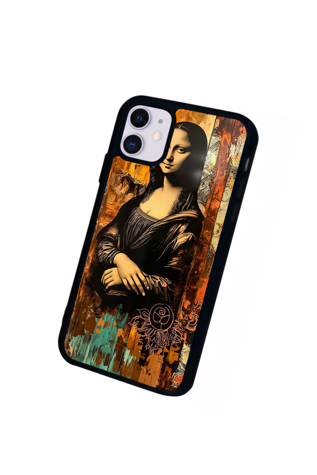 iPhone 11 Uyumlu Monalisa Tasarımlı Glossy Premium Kılıf