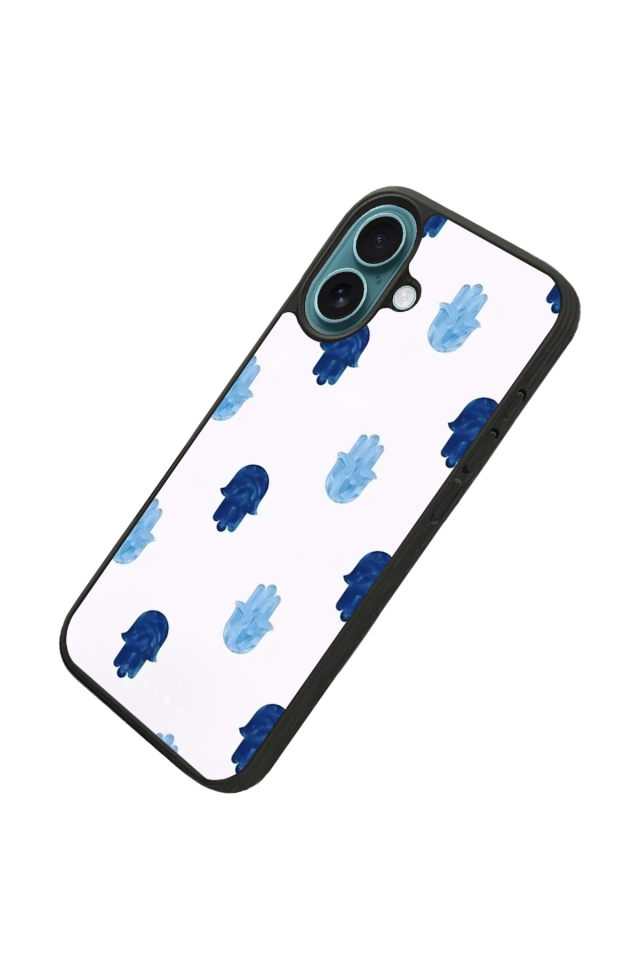 iPhone 16 Plus Uyumlu Nazar Tasarımlı Glossy Premium Kılıf