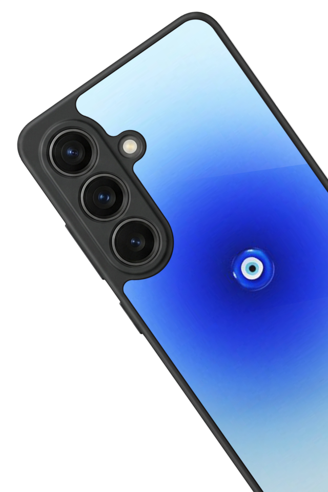 Samsung Galaxy S26 Uyumlu Nazar Tasarımlı Glossy Premium Kılıf
