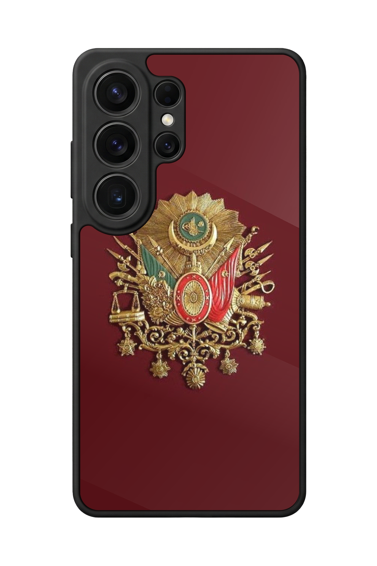 Samsung Galaxy S26 Ultra Uyumlu Osmanli Tugrasi Tasarımlı Glossy Premium Kılıf