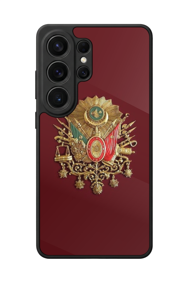 Samsung Galaxy S26 Ultra Uyumlu Osmanli Tugrasi Tasarımlı Glossy Premium Kılıf