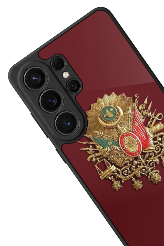Samsung Galaxy S26 Ultra Uyumlu Osmanli Tugrasi Tasarımlı Glossy Premium Kılıf
