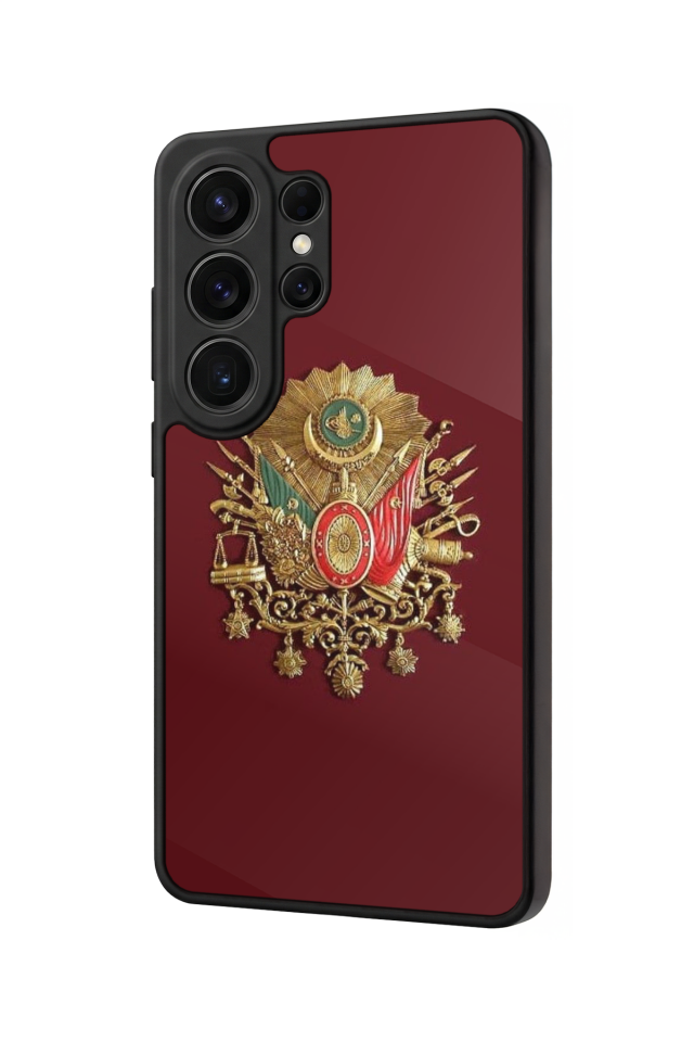 Samsung Galaxy S26 Ultra Uyumlu Osmanli Tugrasi Tasarımlı Glossy Premium Kılıf