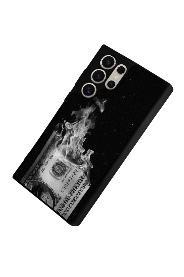 Samsung Galaxy S23 Ultra Uyumlu Para Tasarımlı Glossy Premium Kılıf