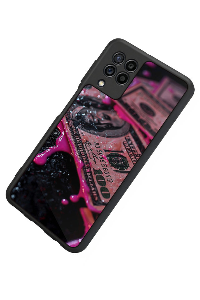 Samsung Galaxy M22 Uyumlu Para Tasarımlı Glossy Premium Kılıf