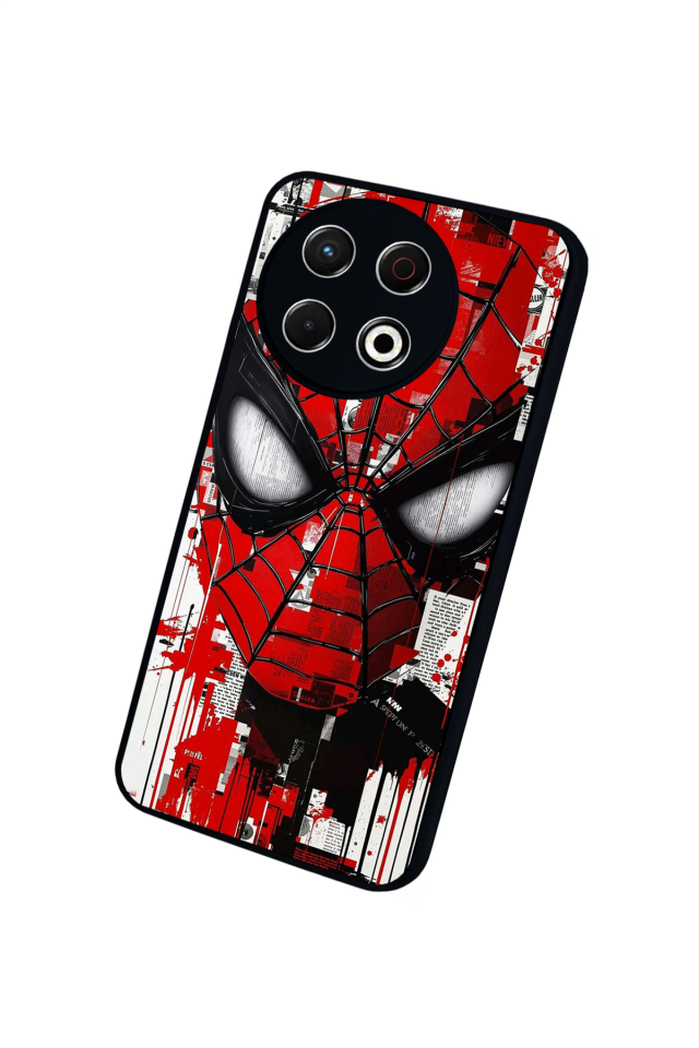 Tecno Spark 30 Pro Uyumlu Spider Man ( Örümcek Adam ) Tasarımlı Glossy Premium Kılıf