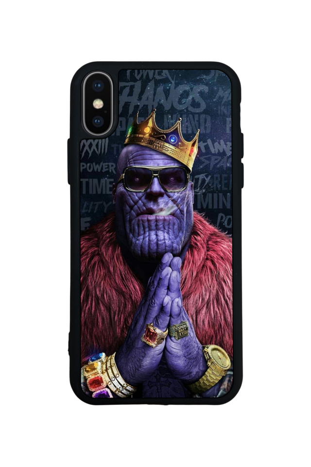 iPhone X/ XS Uyumlu Thanos Tasarımlı Glossy Premium Kılıf