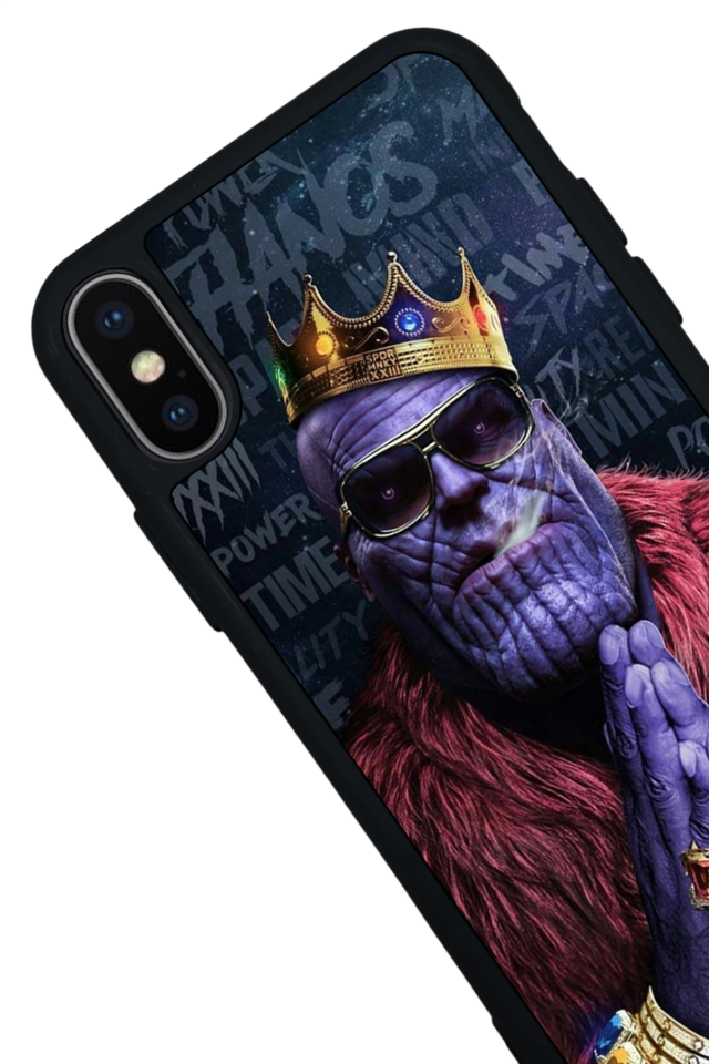 iPhone X/ XS Uyumlu Thanos Tasarımlı Glossy Premium Kılıf