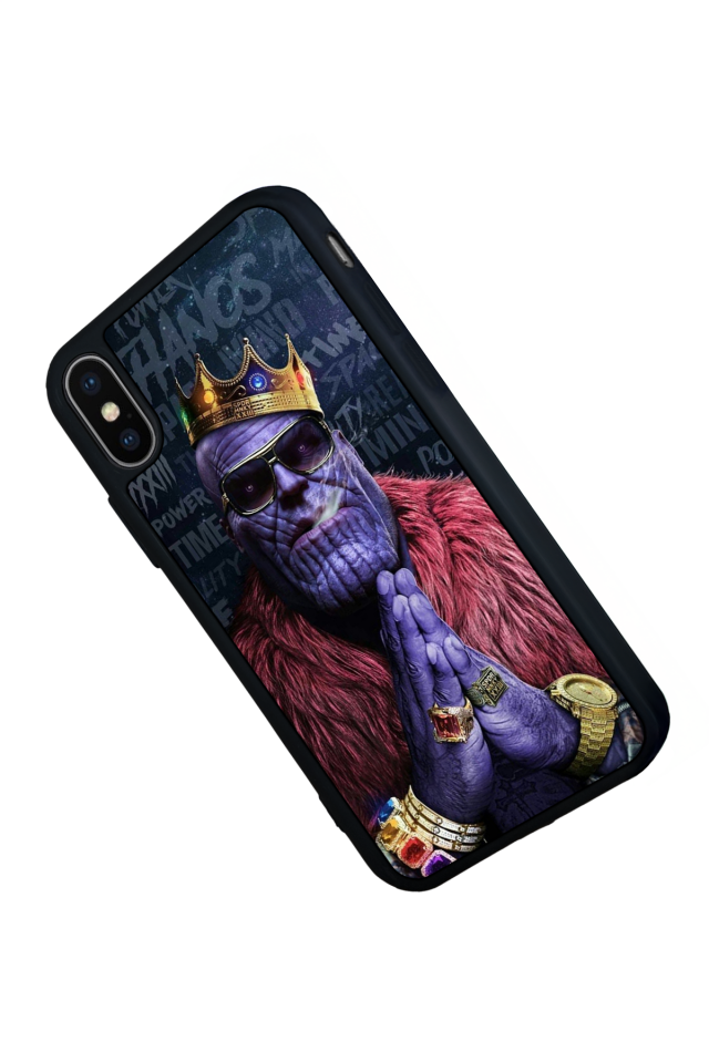 iPhone X/ XS Uyumlu Thanos Tasarımlı Glossy Premium Kılıf