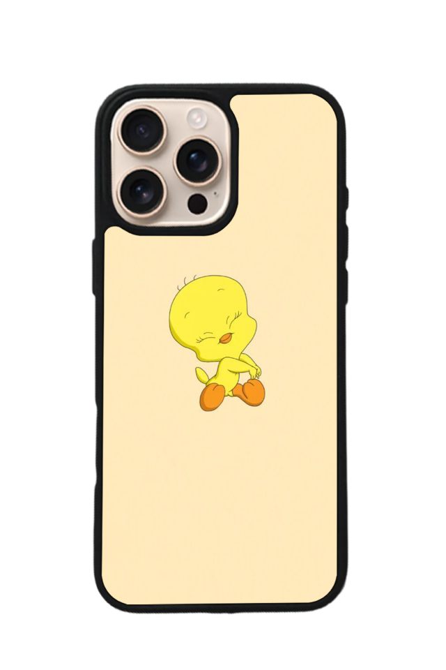 iPhone 16 Pro Max Uyumlu Tweety Tasarımlı Glossy Premium Kılıf