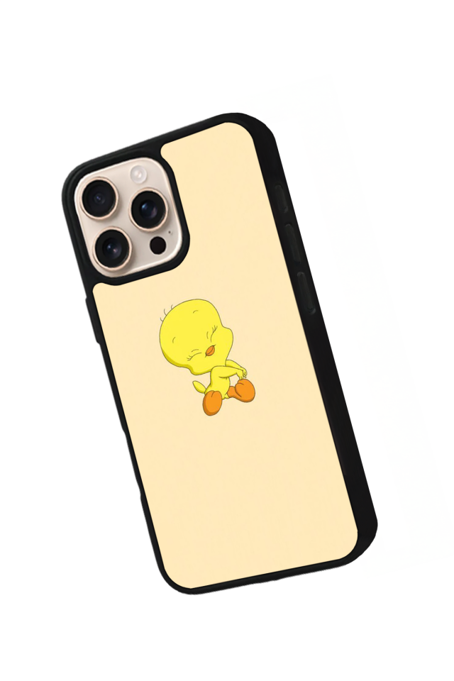 iPhone 16 Pro Max Uyumlu Tweety Tasarımlı Glossy Premium Kılıf