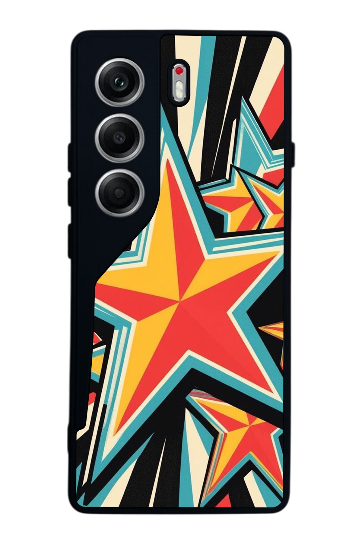Tecno Camon 40 Uyumlu Retro Yildizlar Tasarımlı Glossy Premium Kılıf